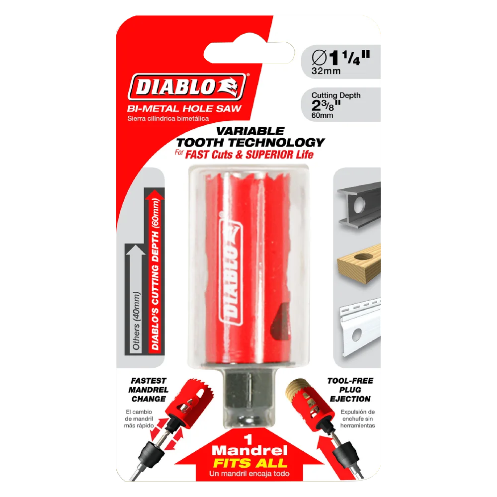 Diablo 1-1/4 in. Hole Saw Diablo 1-1/4 in. Hole Saw